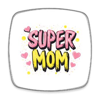 CADEAU POUR MAMAN - Magnet carré - blanc - Devant