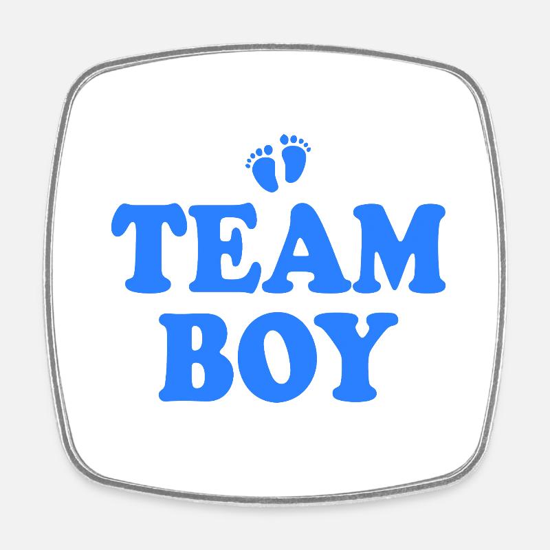Team boy - Magnet carré - blanc
