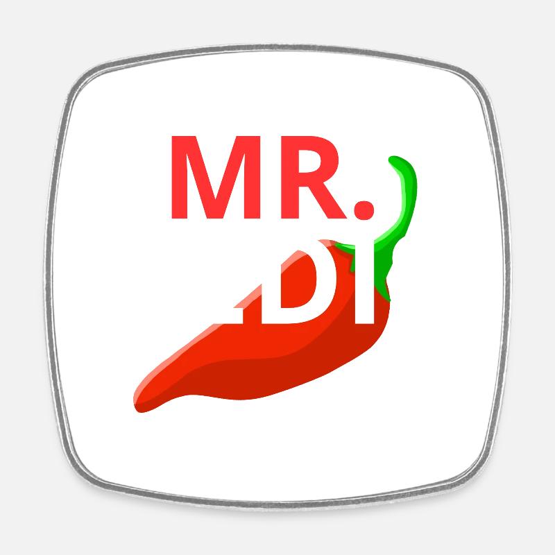 INDONET Mr. Pedis - Square fridge magnet - white