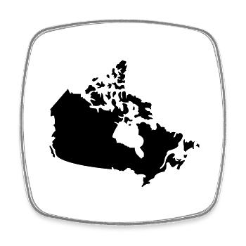 Canada Country - Square fridge magnet - white - Front