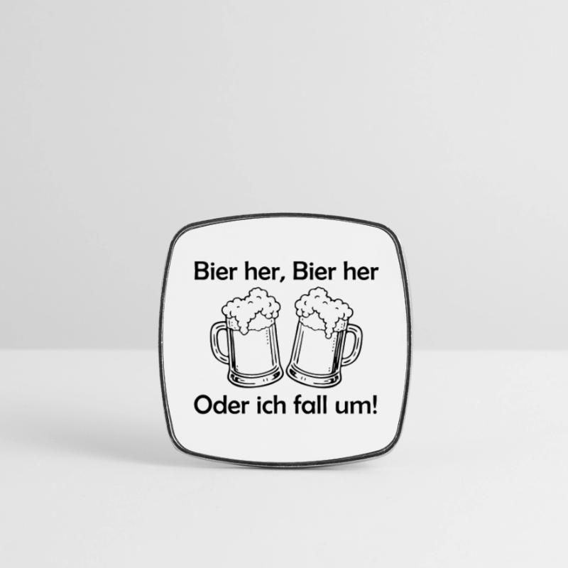 Bees here, Bees here - oder ich fall um! Square fridge magnet