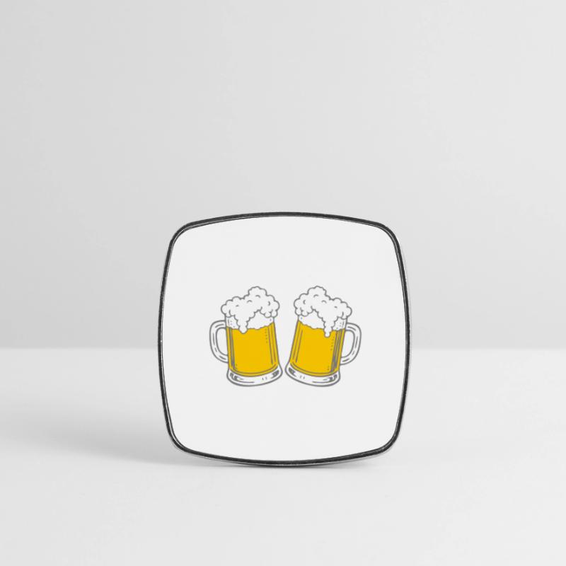 Bees here, Bees here - oder ich fall um! Square fridge magnet