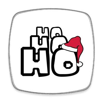 Noël ho ho ho noël noelolaus weihnac - Magnet carré - blanc - Devant