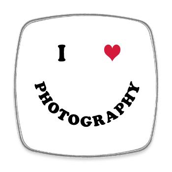 Fotografie - Viereckiger Kühlschrankmagnet - Weiß - Vorne