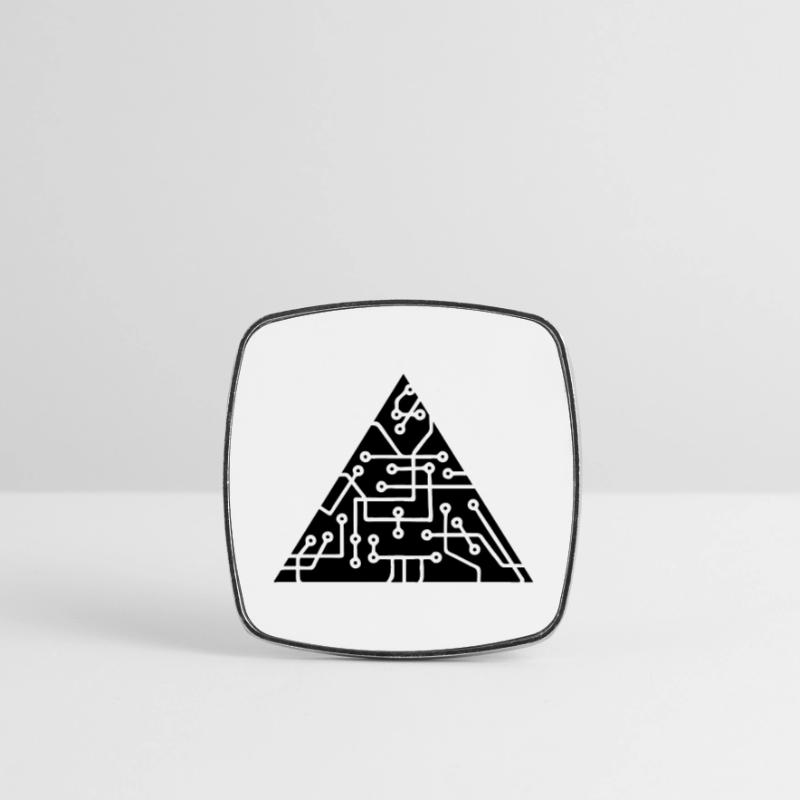 triangular shape microchip technology cool design Square fridge magnet