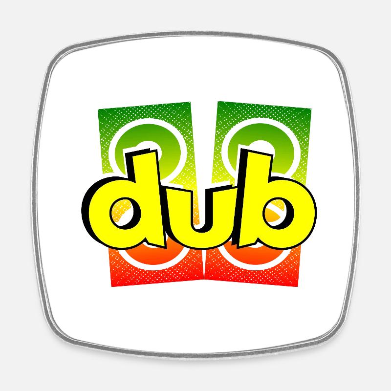 Dub - Viereckiger Kühlschrankmagnet - Weiß
