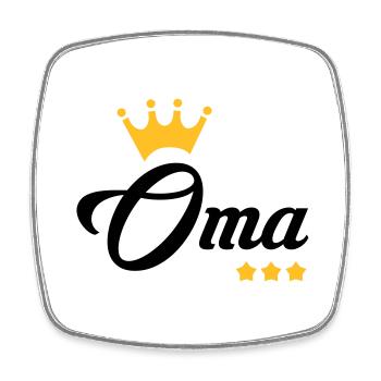 Großmütter / Oma / Mami / Großmutter / Mamy - Viereckiger Kühlschrankmagnet - Weiß - Vorne