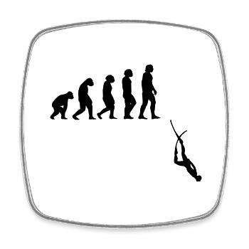 Evolution Apnea Diving - Square fridge magnet - white - Front