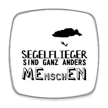 Segelflugzeug Segelfliegen Segelflieger - Viereckiger Kühlschrankmagnet - Weiß - Vorne