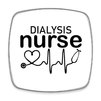 Nurse Krankenschwester Corona - Viereckiger Kühlschrankmagnet - Weiß - Vorne