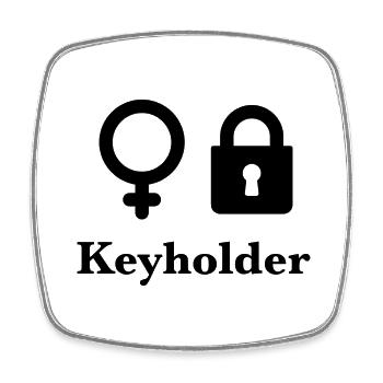Keyholder - Viereckiger Kühlschrankmagnet - Weiß - Vorne