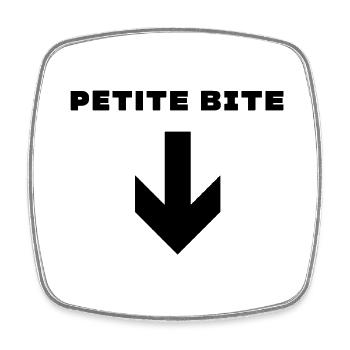 Petite bite - Magnet carré - blanc - Devant