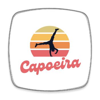 Capoeira Sunset - Viereckiger Kühlschrankmagnet - Weiß - Vorne