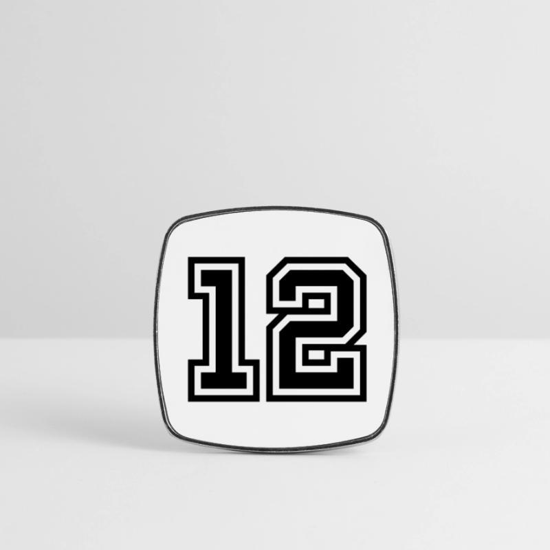 12 number symbol Square fridge magnet