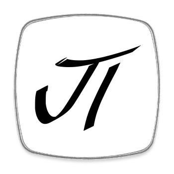 pi - Square fridge magnet - white - Front