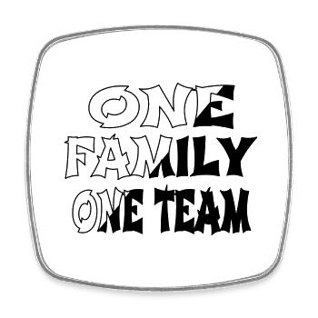 bday family present idea birthday present amusing - Square fridge magnet - white - Front