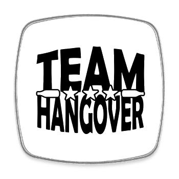 Party Team Hangover - Square fridge magnet - white - Front