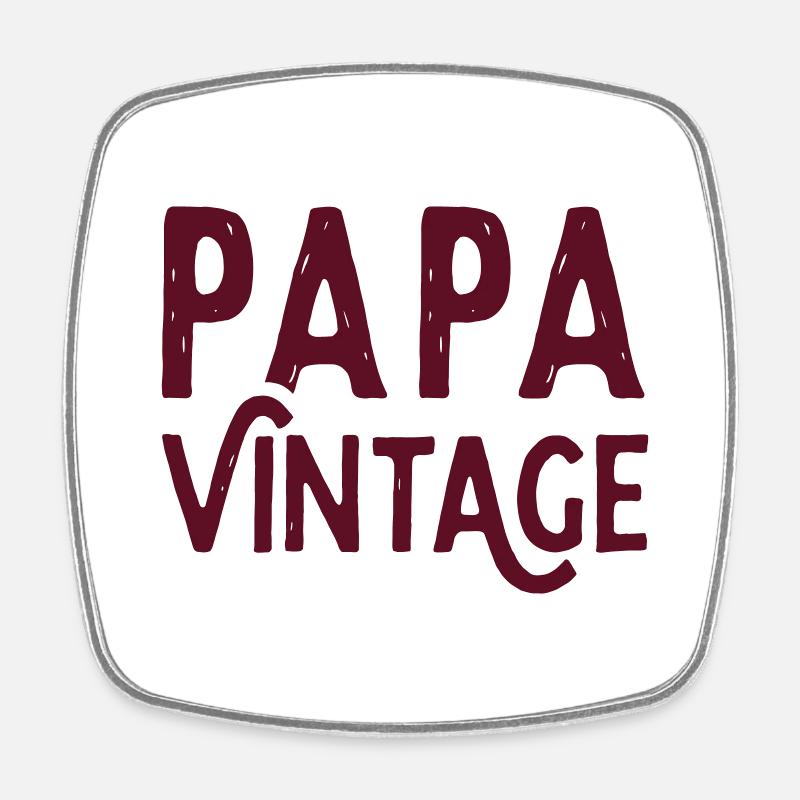 Vintage Dad - Square fridge magnet - white