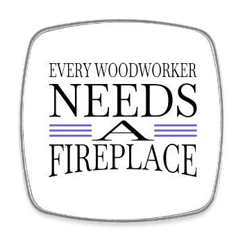 apprentice forest work construction carpenter - Viereckiger Kühlschrankmagnet - Weiß - Vorne