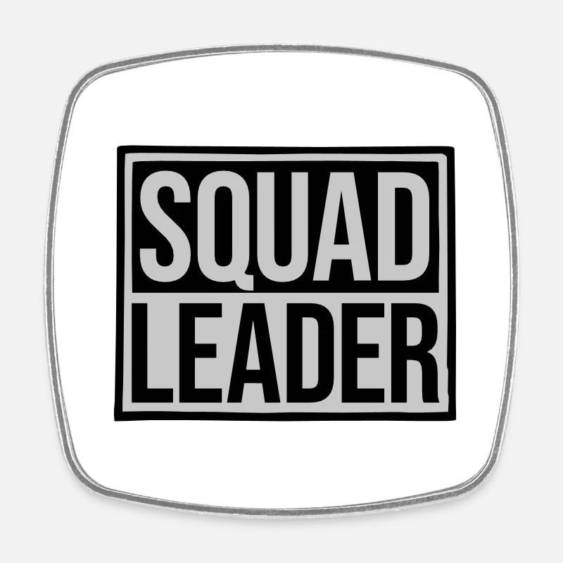 Conception du leader de l’escouade Shield - Magnet carré - blanc