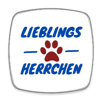 Lieblings Herrchen Geschenkidee Geschenk - Viereckiger Kühlschrankmagnet - Weiß - Vorne