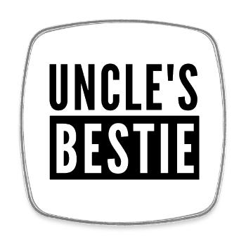 ONKELS BESTIE - Viereckiger Kühlschrankmagnet - Weiß - Vorne