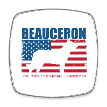 Beauceron - Square fridge magnet - white - Front