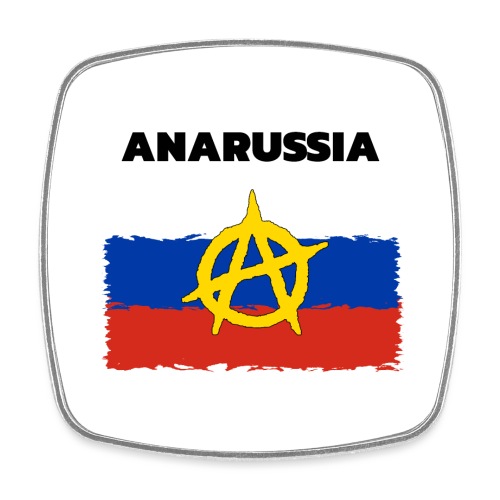 Anarussia Russia Flag Anarchy - Viereckiger Kühlschrankmagnet