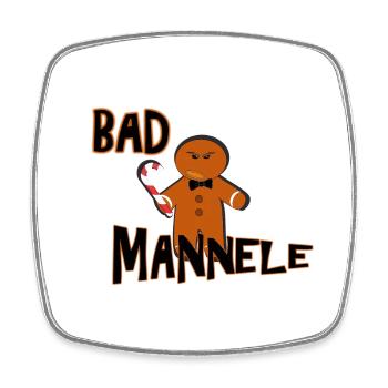 Bad Mannele Alsace - Square fridge magnet - white - Front