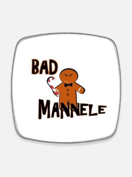 Bad Mannele Alsace - Square fridge magnet - white