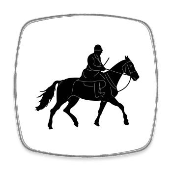 Crew Leader Rider - Viereckiger Kühlschrankmagnet - Weiß - Vorne