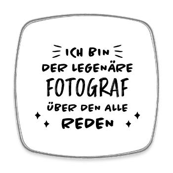 Fotograf Lustiger Spruch Beruf Fotografen Geschenk - Viereckiger Kühlschrankmagnet - Weiß - Vorne