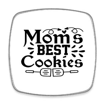 Moms Best Cookies - Viereckiger Kühlschrankmagnet - Weiß - Vorne