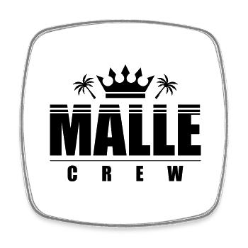 Malle Crew - Viereckiger Kühlschrankmagnet - Weiß - Vorne