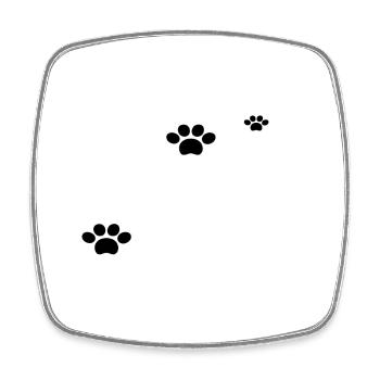 Top Dog - Square fridge magnet - white - Front
