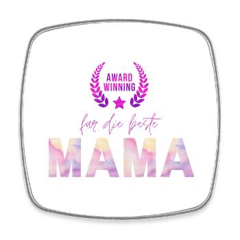 Award Winning für die beste MAMA - Viereckiger Kühlschrankmagnet - Weiß - Vorne