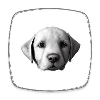 Golden Retriever Dogs Dog Puppy Dog Owner - Square fridge magnet - white - Front