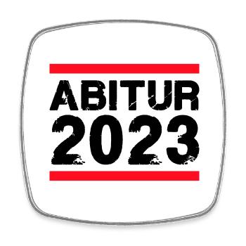 Abitur 2023 - Viereckiger Kühlschrankmagnet - Weiß - Vorne