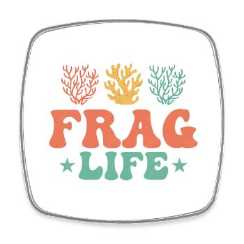 Frag Life Aquarium Owner Fish Keeping - Viereckiger Kühlschrankmagnet - Weiß - Vorne