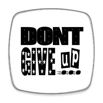 of which give up - Square fridge magnet - white - Front