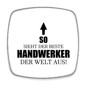 Handwerker Handyman Handwerk Werkzeug Baustelle - Viereckiger Kühlschrankmagnet - Weiß - Vorne