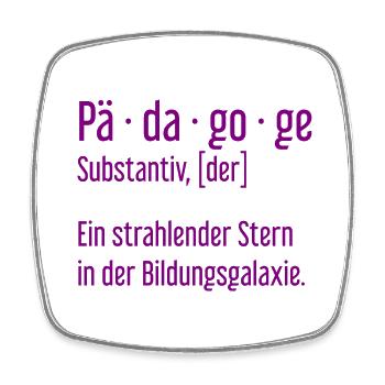 Pädagoge Pädagogen Schule Lehrer Unterricht - Viereckiger Kühlschrankmagnet - Weiß - Vorne