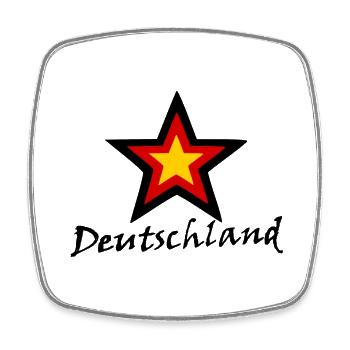 Unser deutsches Vaterland - Viereckiger Kühlschrankmagnet - Weiß - Vorne