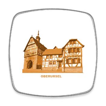Oberursel Taunus Hochtaunus Hessen - Viereckiger Kühlschrankmagnet - Weiß - Vorne
