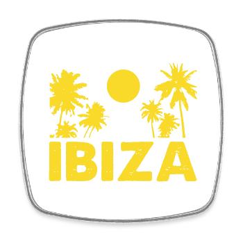 ibiza - Viereckiger Kühlschrankmagnet - Weiß - Vorne