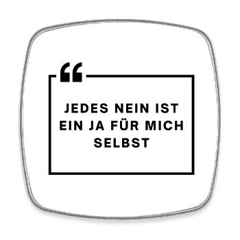 motivation - Viereckiger Kühlschrankmagnet - Weiß - Vorne