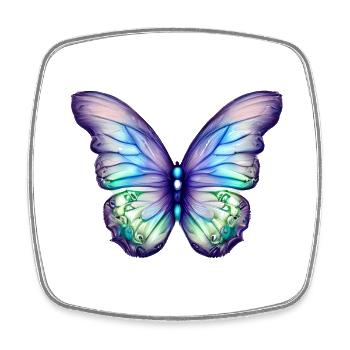 Schmetterling Insekt Falter Tier - Viereckiger Kühlschrankmagnet - Weiß - Vorne