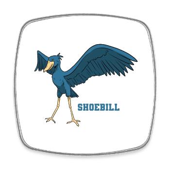 Bec-de-chaussure Ornithologue Forêt I Cadeau - Magnet carré - blanc - Devant