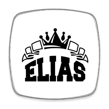 elias - Viereckiger Kühlschrankmagnet - Weiß - Vorne