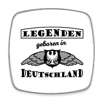 Die Fans aus Deutschland - Viereckiger Kühlschrankmagnet - Weiß - Vorne